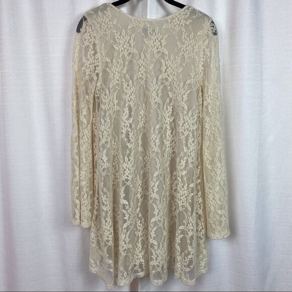 Show Me Your MuMu Ivory Lace Fannie Flow Dress Sz.S - Picture 9 of 12